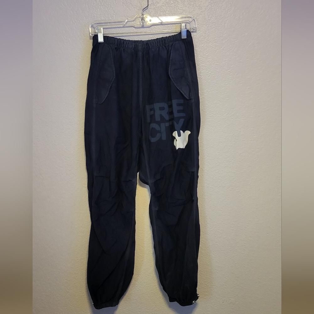 Unisex Black Freecity FREEDOM Joggers Size Medium